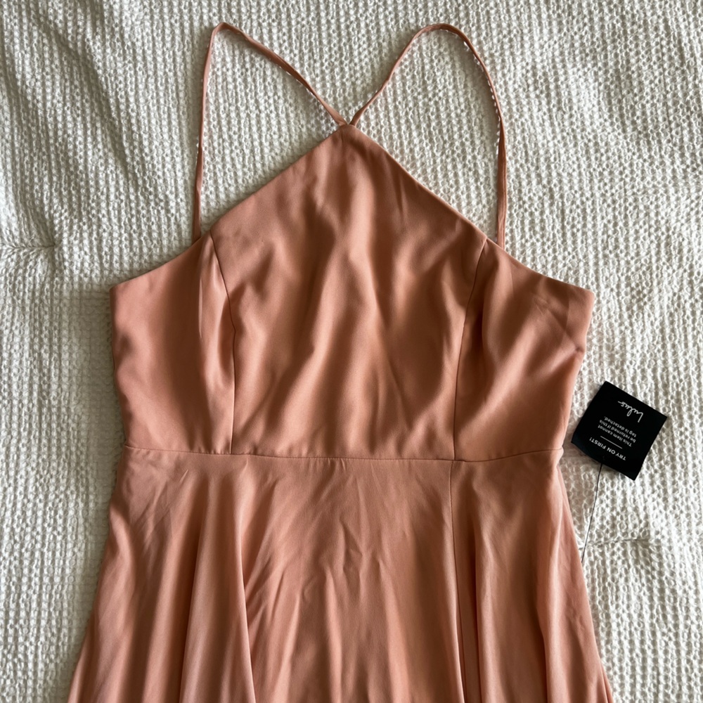NWT Absolutely Breathtaking Blush Brush Maxi Dress XL